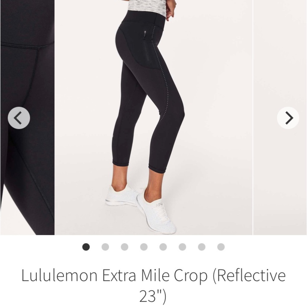 Lululemon leggings crop navy blue